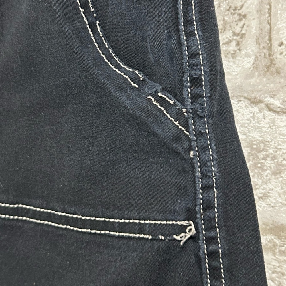 Black Denim Cargo Jeans - Picture 5 of 12